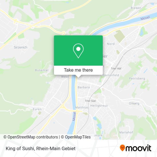 Карта King of Sushi