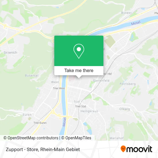 Zupport - Store map