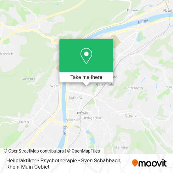 Карта Heilpraktiker - Psychotherapie - Sven Schabbach