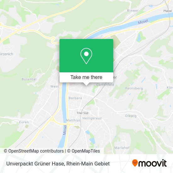 Unverpackt Grüner Hase map