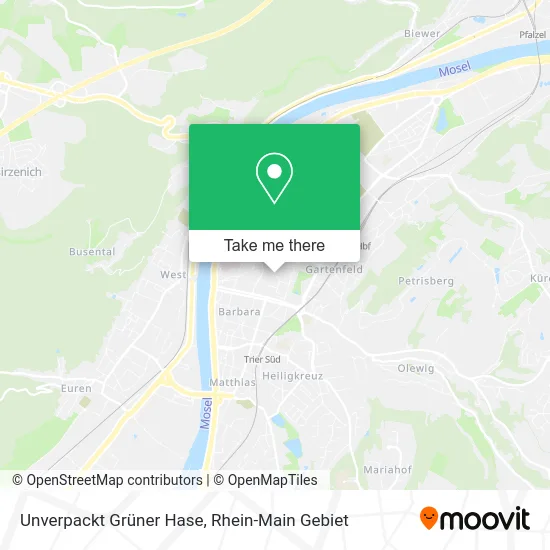 Карта Unverpackt Grüner Hase