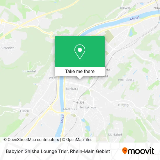 Карта Babylon Shisha Lounge Trier