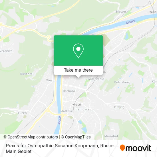 Карта Praxis für Osteopathie Susanne Koopmann