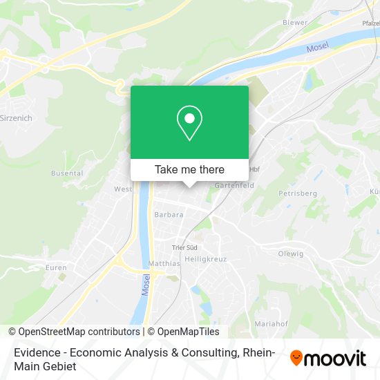 Карта Evidence - Economic Analysis & Consulting