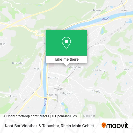 Карта Kost-Bar Vinothek & Tapasbar