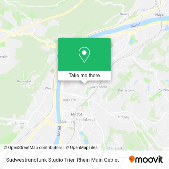 Карта Südwestrundfunk Studio Trier