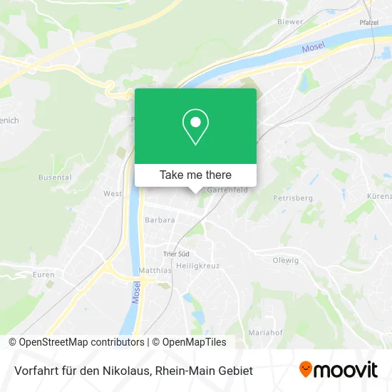 Карта Vorfahrt für den Nikolaus