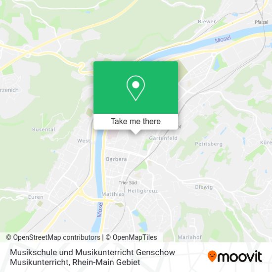Карта Musikschule und Musikunterricht Genschow Musikunterricht