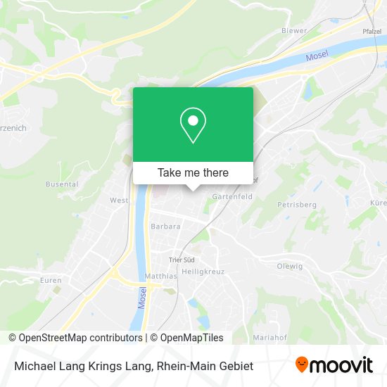 Карта Michael Lang Krings Lang