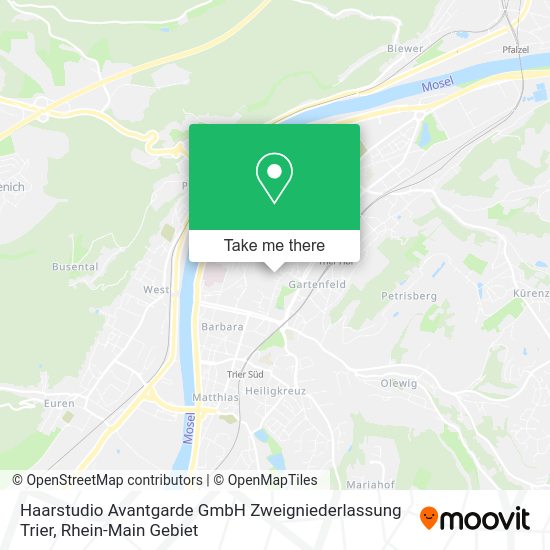Карта Haarstudio Avantgarde GmbH Zweigniederlassung Trier