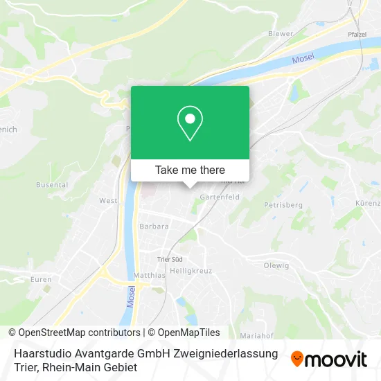 Карта Haarstudio Avantgarde GmbH Zweigniederlassung Trier