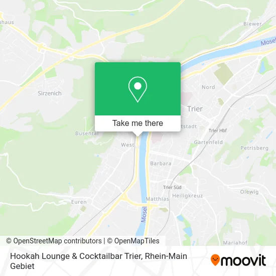 Карта Hookah Lounge & Cocktailbar Trier