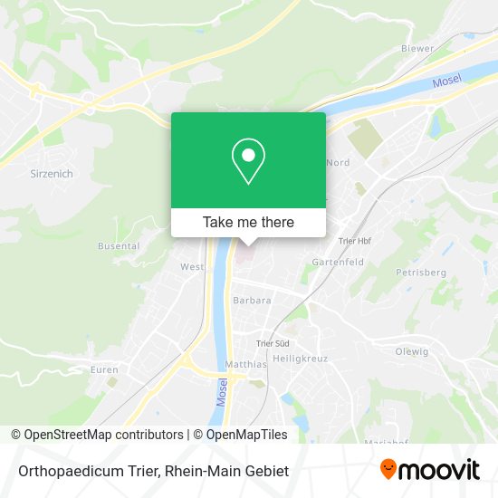 Карта Orthopaedicum Trier