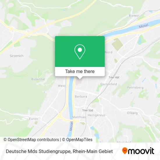 Карта Deutsche Mds Studiengruppe