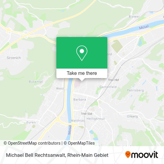 Карта Michael Bell Rechtsanwalt
