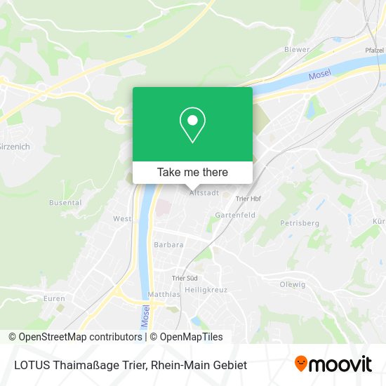 Карта LOTUS Thaimaßage Trier