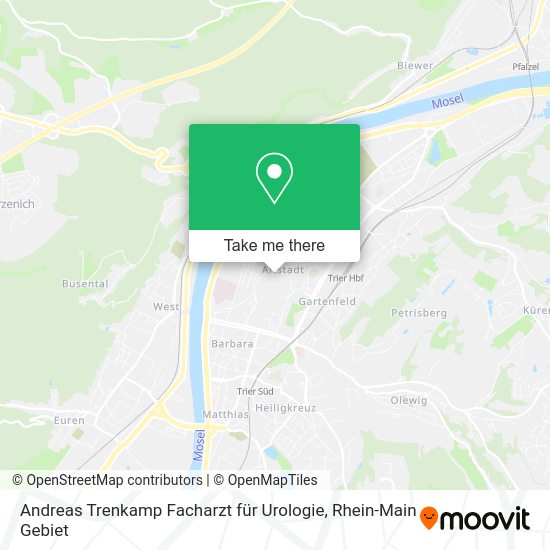 Карта Andreas Trenkamp Facharzt für Urologie
