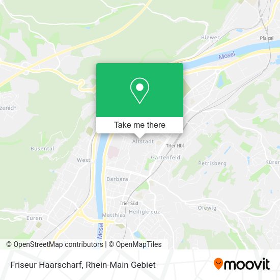 Карта Friseur Haarscharf