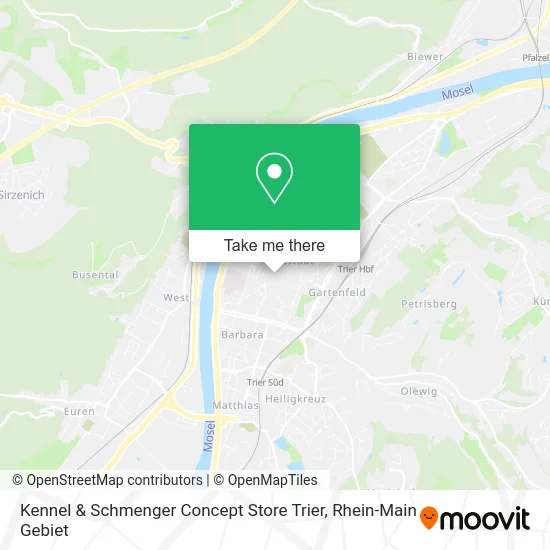 Карта Kennel & Schmenger Concept Store Trier