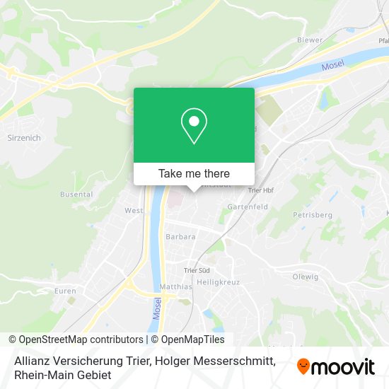 Карта Allianz Versicherung Trier, Holger Messerschmitt