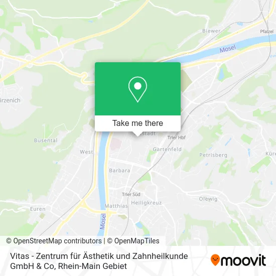 Карта Vitas - Zentrum für Ästhetik und Zahnheilkunde GmbH & Co