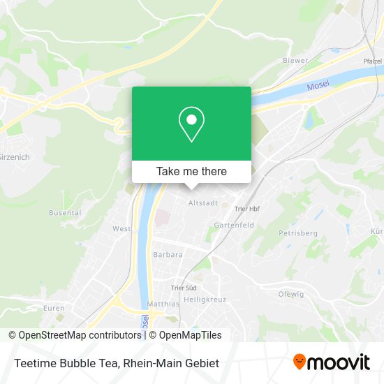 Карта Teetime Bubble Tea