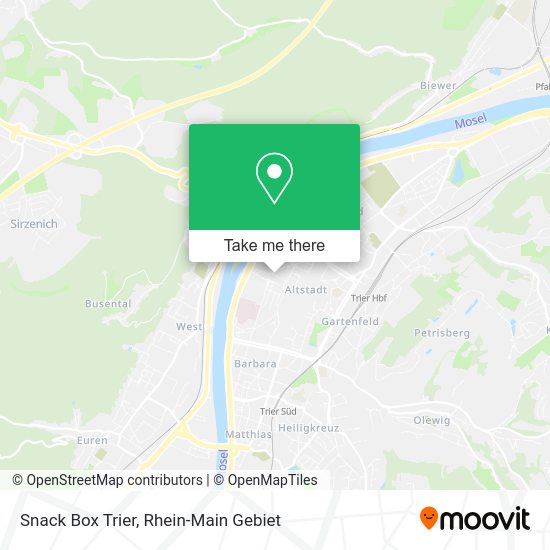 Карта Snack Box Trier
