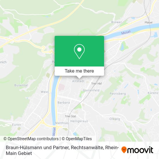 Карта Braun-Hülsmann und Partner, Rechtsanwälte