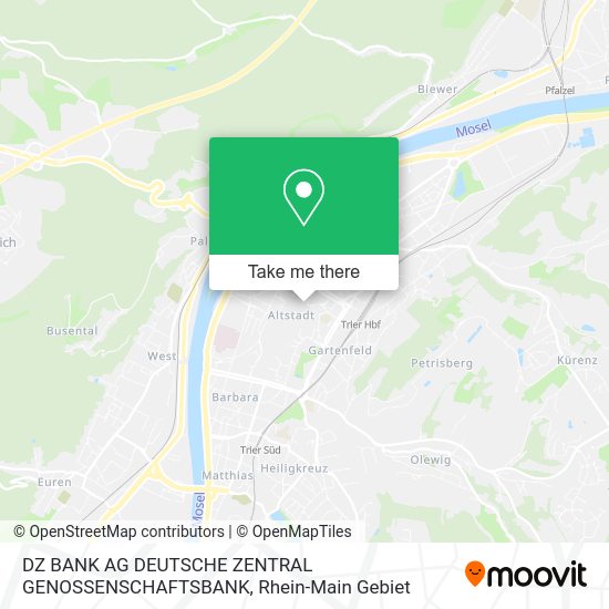 Карта DZ BANK AG DEUTSCHE ZENTRAL GENOSSENSCHAFTSBANK