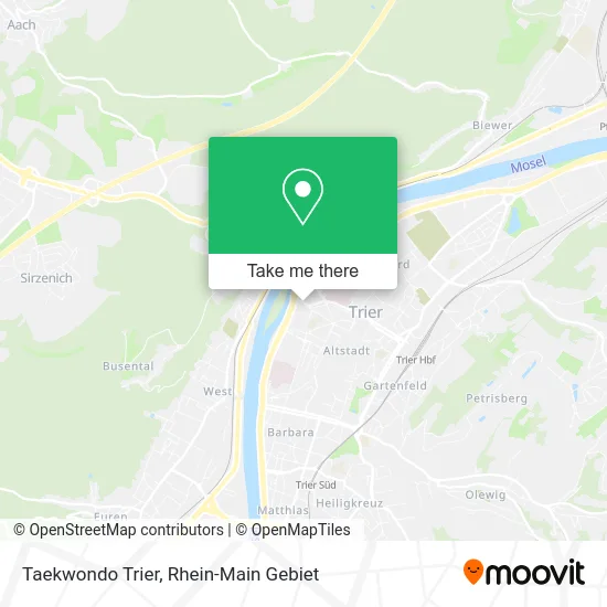 Карта Taekwondo Trier
