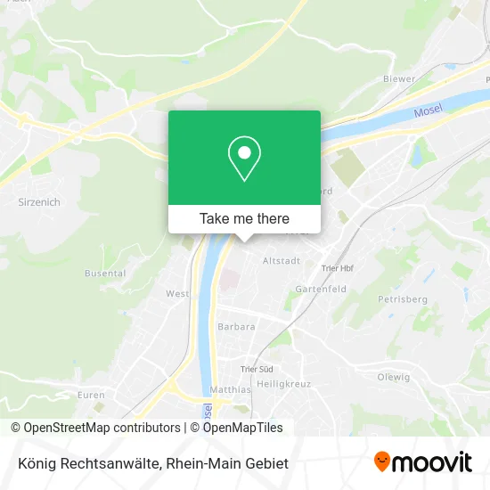 Карта König Rechtsanwälte