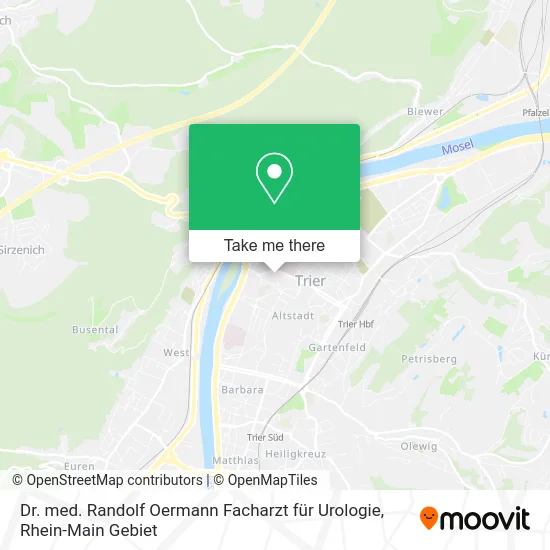 Карта Dr. med. Randolf Oermann Facharzt für Urologie