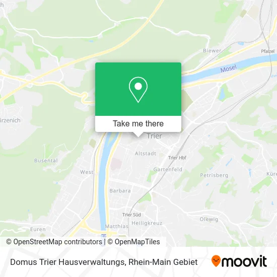 Карта Domus Trier Hausverwaltungs