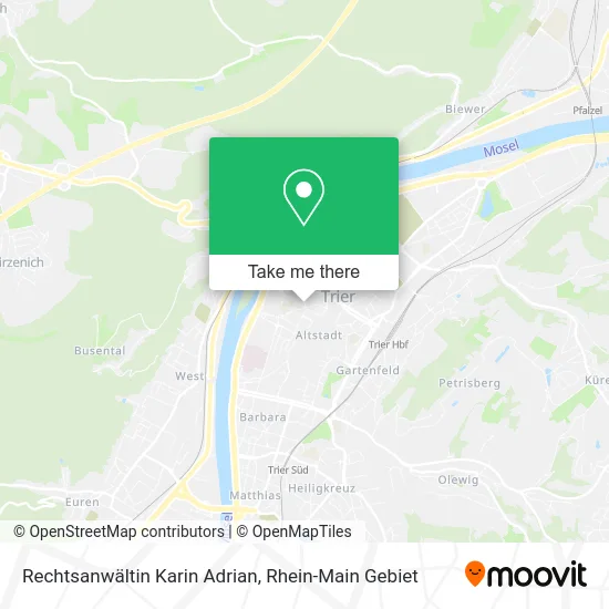 Карта Rechtsanwältin Karin Adrian