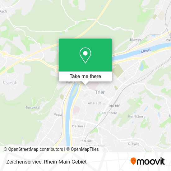 Карта Zeichenservice
