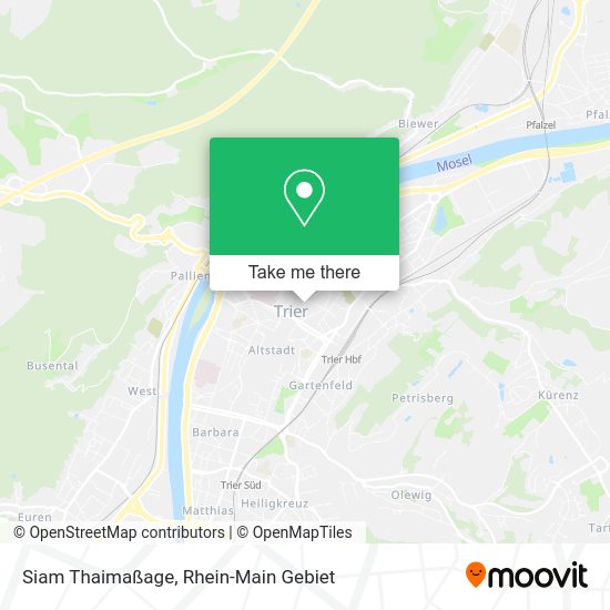 Карта Siam Thaimaßage