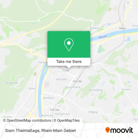 Карта Siam Thaimaßage