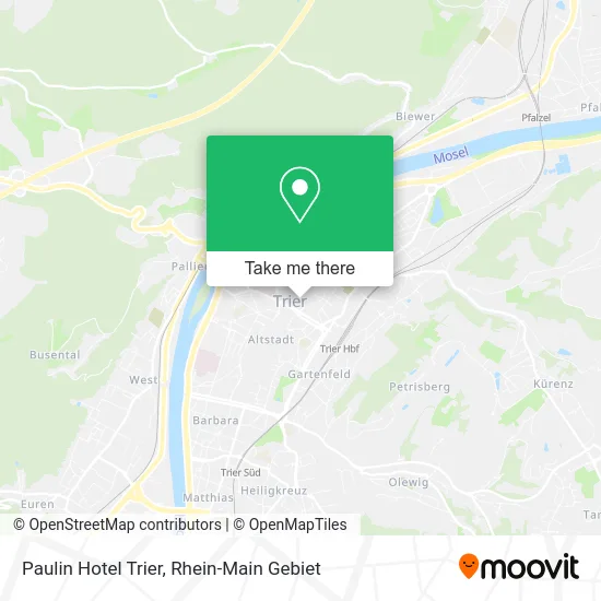 Карта Paulin Hotel Trier