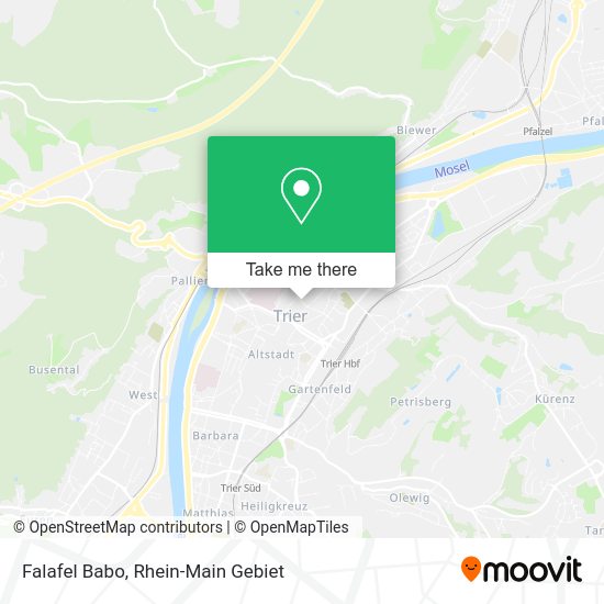 Карта Falafel Babo