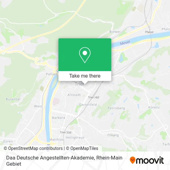Карта Daa Deutsche Angestellten-Akademie