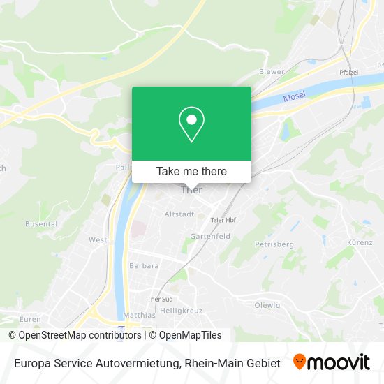 Карта Europa Service Autovermietung