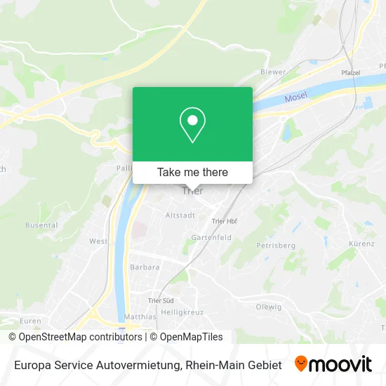 Карта Europa Service Autovermietung