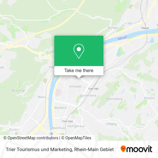 Карта Trier Tourismus und Marketing