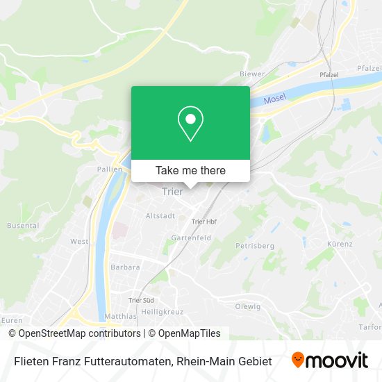 Карта Flieten Franz Futterautomaten