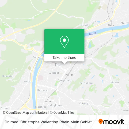 Карта Dr. med. Christophe Walentiny