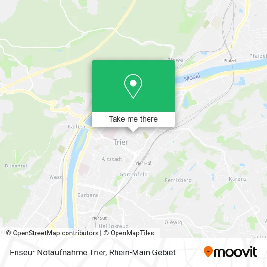 Карта Friseur Notaufnahme Trier