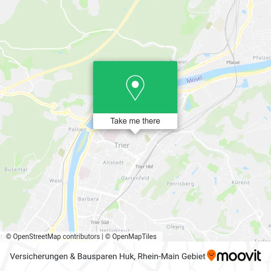 Карта Versicherungen & Bausparen Huk
