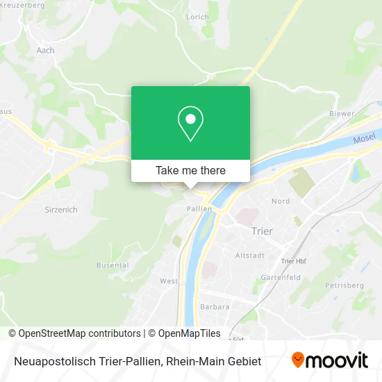 Карта Neuapostolisch Trier-Pallien