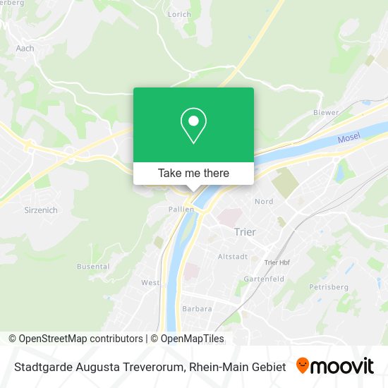 Карта Stadtgarde Augusta Treverorum
