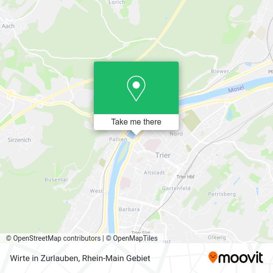 Карта Wirte in Zurlauben